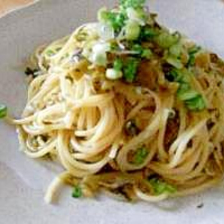 パパッと作れる高菜のパスタ☆じゃこ入りだよ!